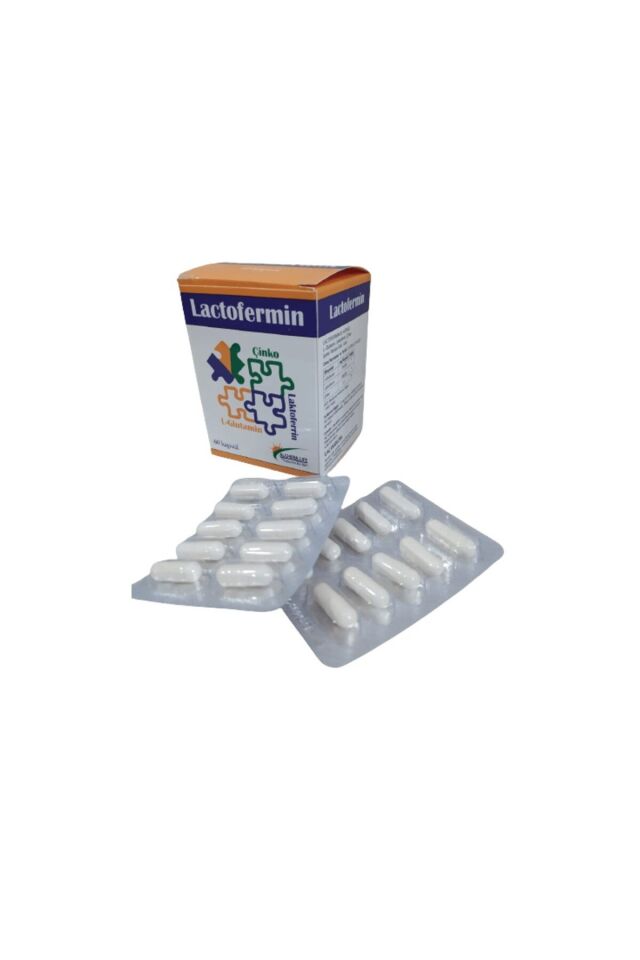 Lactofermin Laktoferrin - Glutamin - Çinko 60 Kapsül