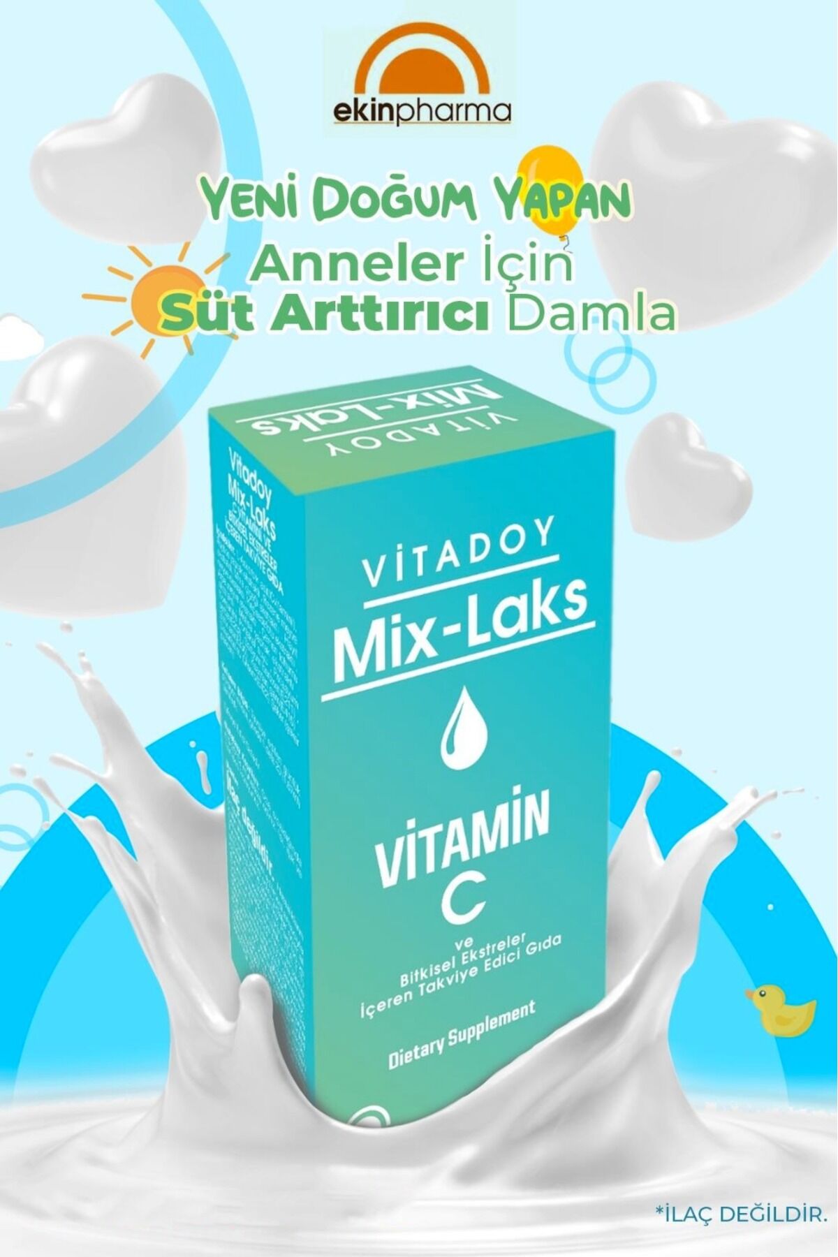 Mix-laks Emziren Anneler Için Bitkisel Damla 50ml