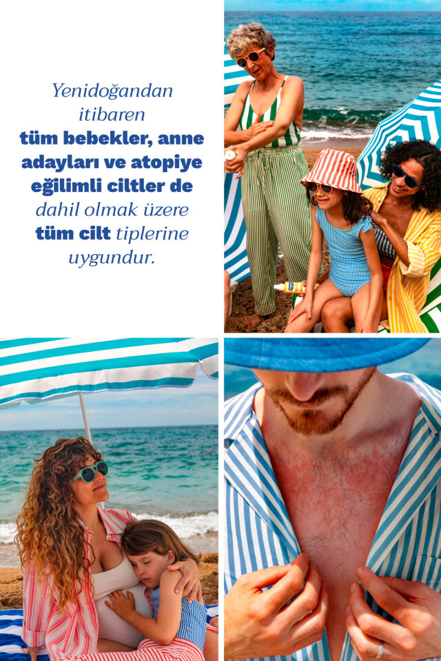 Spf 50 Yüksek Koruma Yüz Vücut Güneş Koruyucu Suya Dayanıklı Tüm Ciltler Bebek Çocuk Yetişkin 100ml