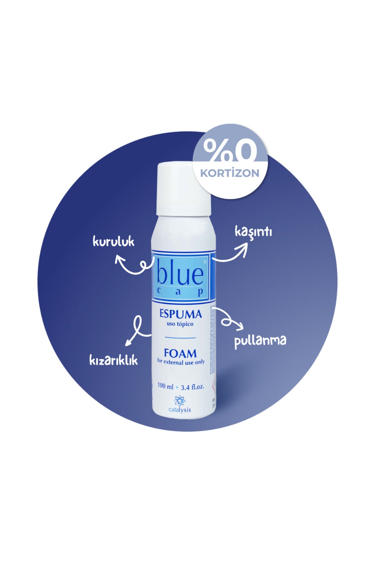 Kuru Ciltler İçin Nemlendirici Köpük Krem 100 ml - Kortizonsuz