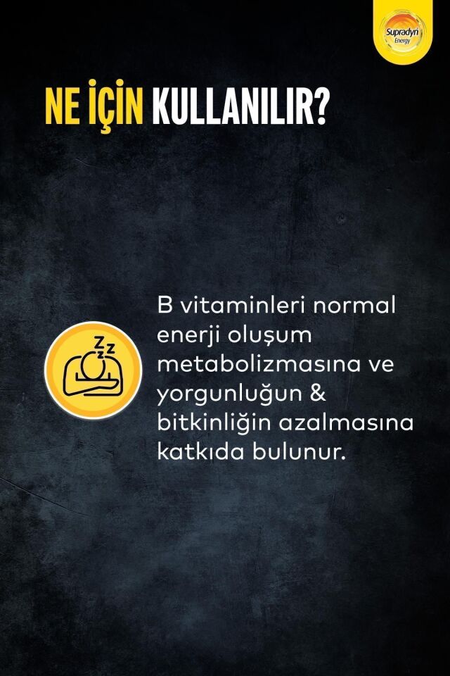 Energy Daily 30 Film Kaplı Tablet | Koenzim Q10, Multivitamin ve Mineral