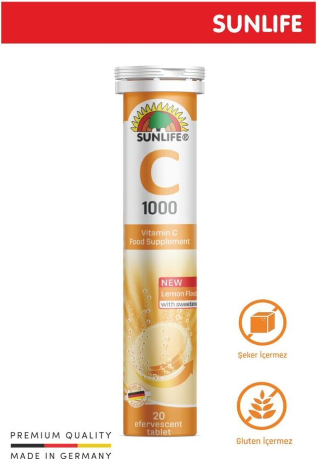 Vitamin C 1000 Mg 20 Efervesan Tablet