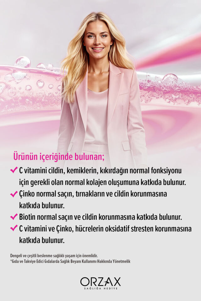 THE COLLAGEN BEAUTY CORE KOLAJEN TIP 1-3, RESVERATROL, KERATIN, BIOTIN, C VITAMINI, CINKO 30 TABLET