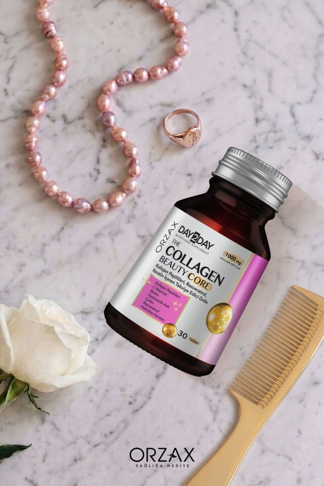 THE COLLAGEN BEAUTY CORE KOLAJEN TIP 1-3, RESVERATROL, KERATIN, BIOTIN, C VITAMINI, CINKO 30 TABLET