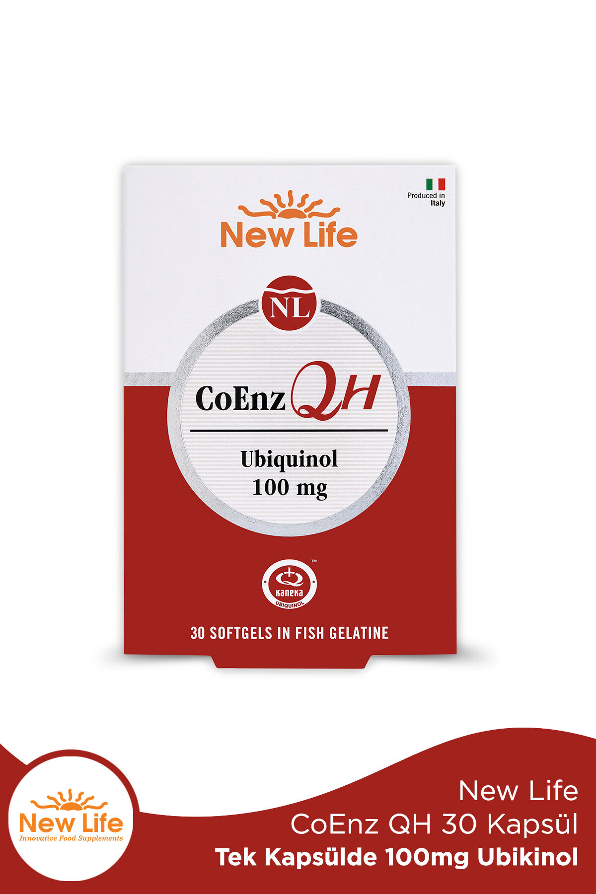 NEWLIFE COENZ QH KAPSUL 100 MG 30 KAPSULLUK AMBALAJ