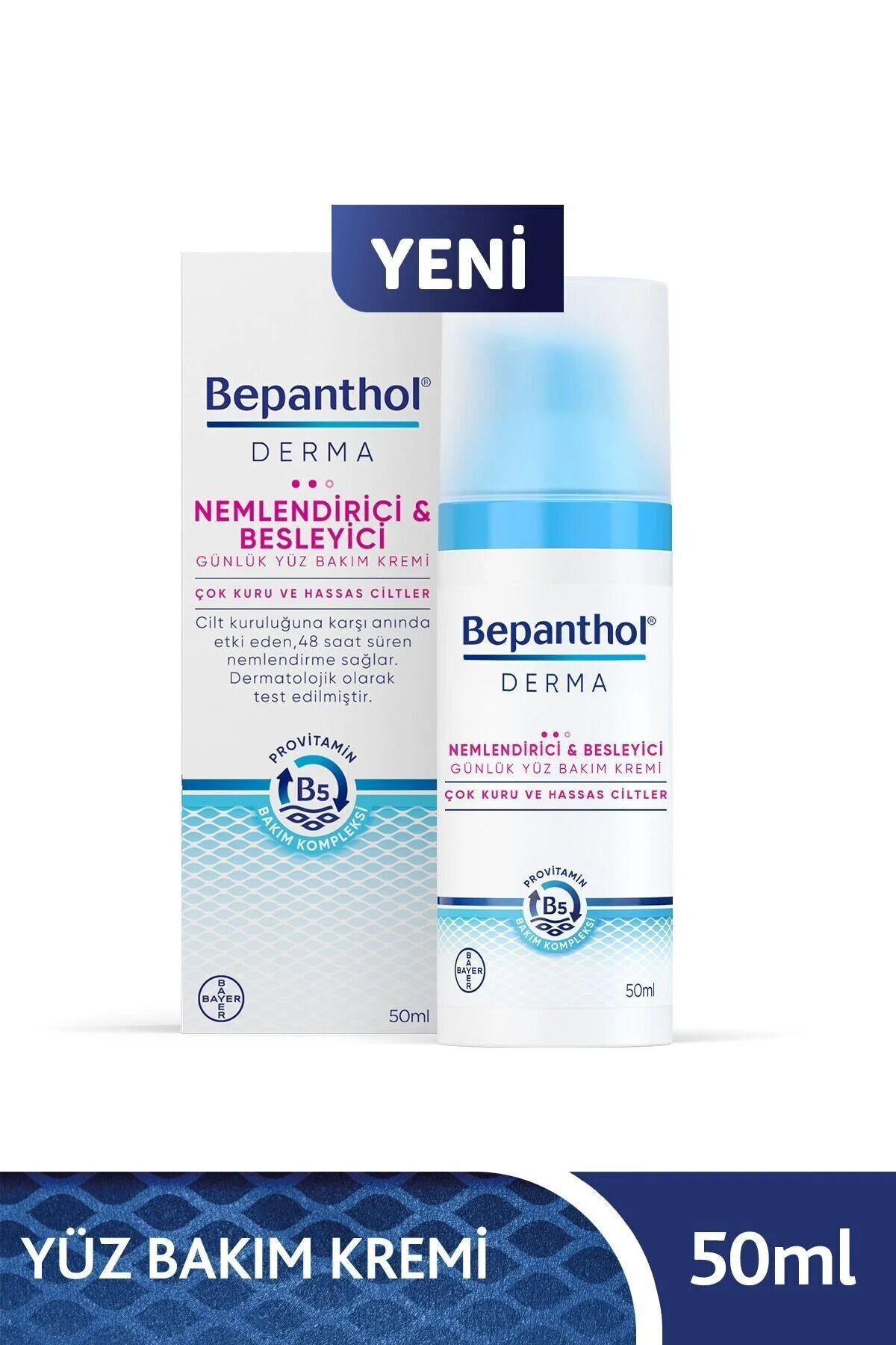 Derma Nemlendirici & Besleyici Günlük Yüz Bakım Kremi 50ml