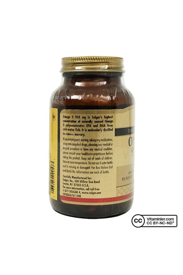 OMEGA3 950 KAPSUL 950 MG 50 KAPSULLUK AMBALAJ