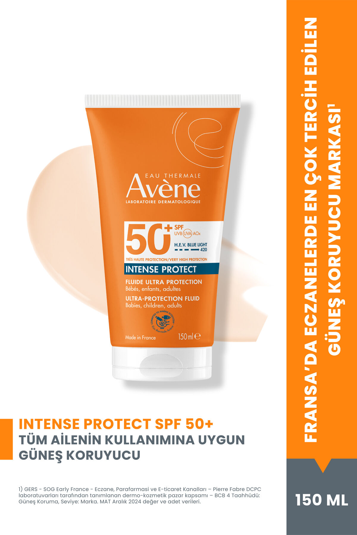 Intense Protect SPF50+ Bebek, Çocuk & Yetişkinler için Yüksek Korumalı Yüz & Vücut Güneş Kremi 150ml