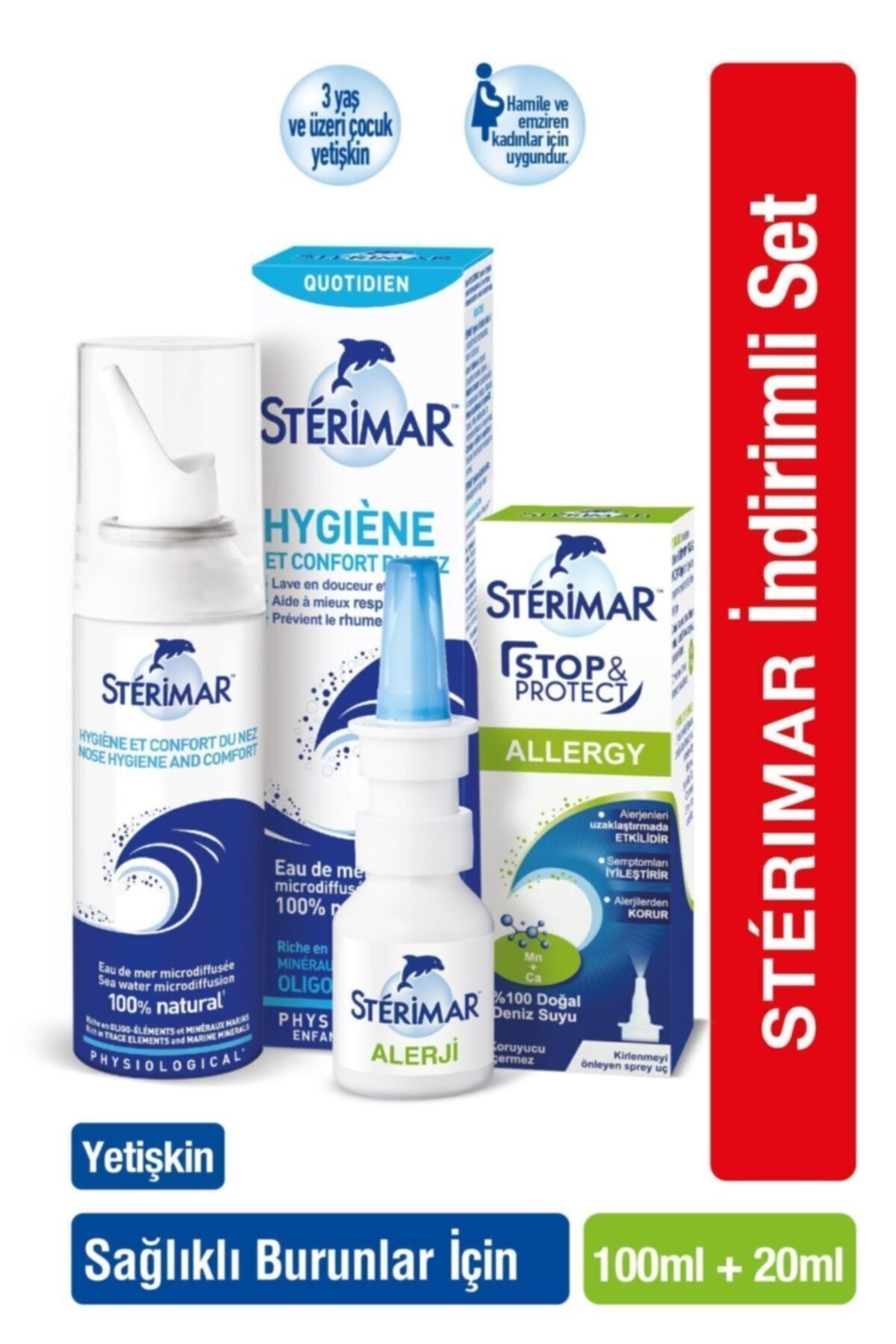 STERIMAR İZOTONİK 100 ML  STERİMAR STOP PROTECT ALERJİ BURUN SPREYİ