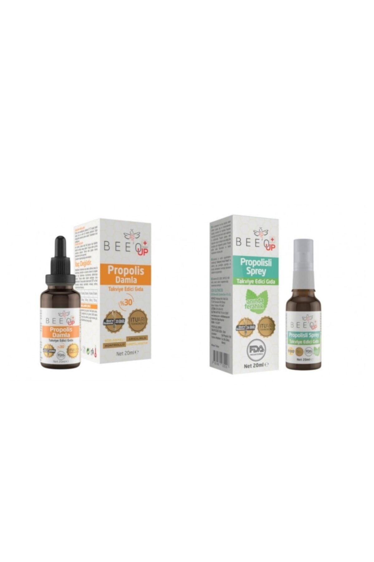 Beeo Up Boğaz Spreyi 20 ml + Propolis Damla 20 ml