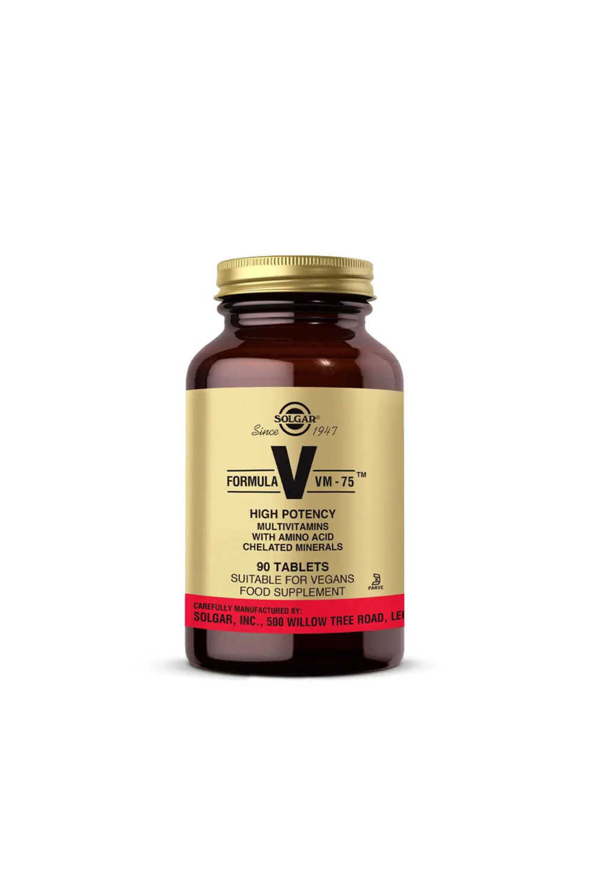 SOLGAR VM 75 MULTIVITAMIN MINERAL TABLET 90 TABLETLIK AMBALAJ