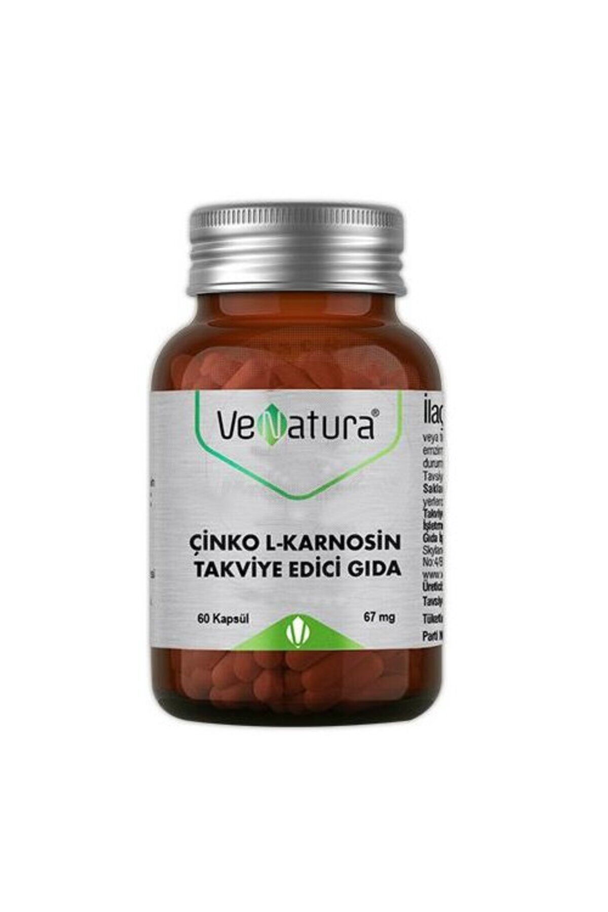 Çinko L-Karnosin 67mg 60 Kapsül