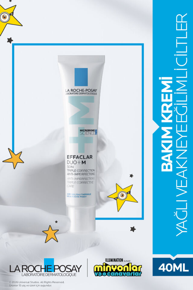 Effaclar Duo (+) M Akneye Eğilim Gösteren Ciltler İçin Cilt Kusuru Görünümü Karşıtı Bakım Kremi 40ml