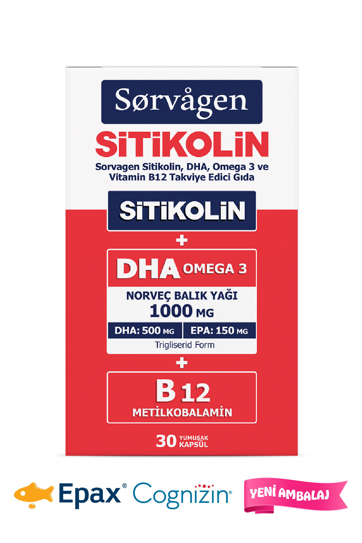 SORVAGEN SMART SITIKOLIN OMEGA3 30 KAPS