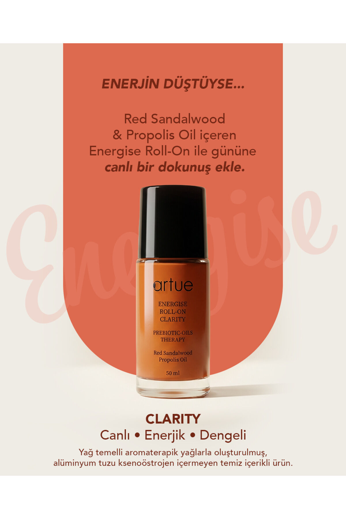 Artue Energise Roll-On Clarity