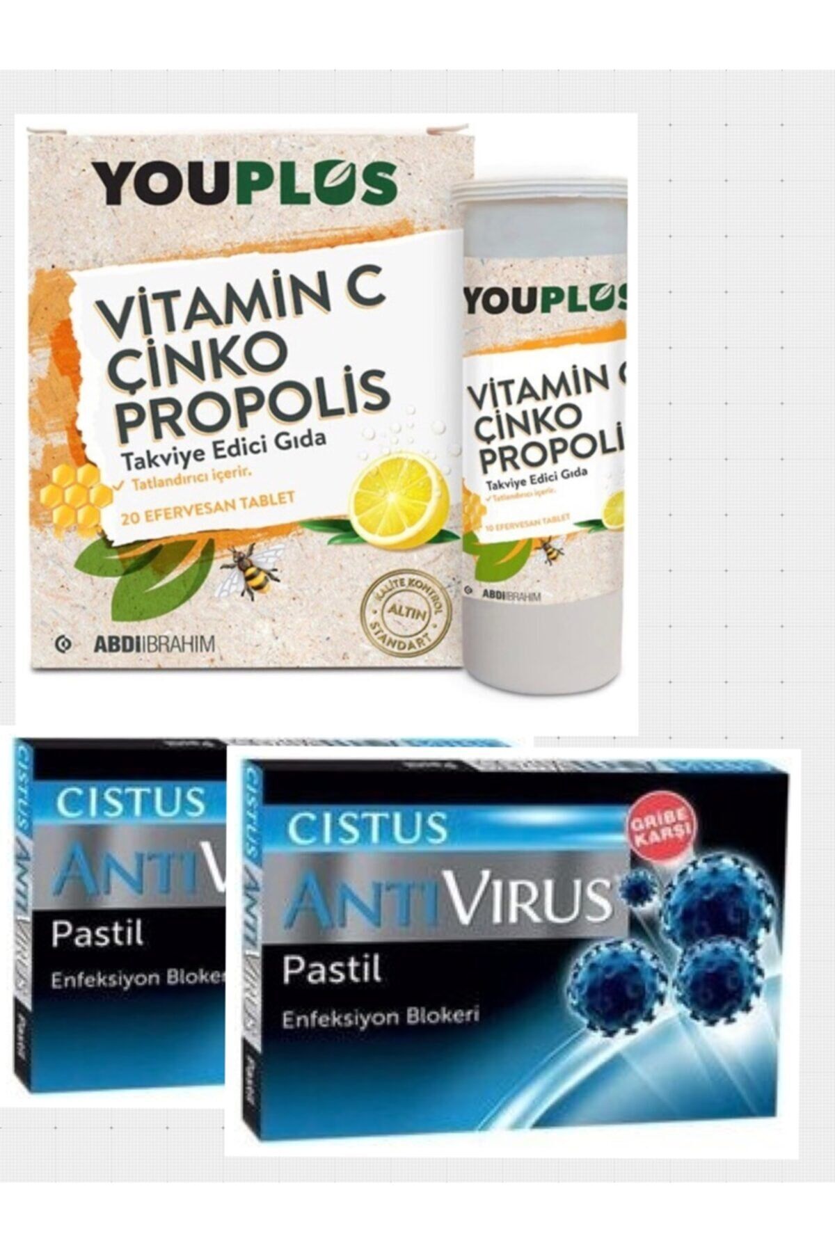 Vitamin C Çinko Propolis   2 Ad Cistus Antivirüs Pastil