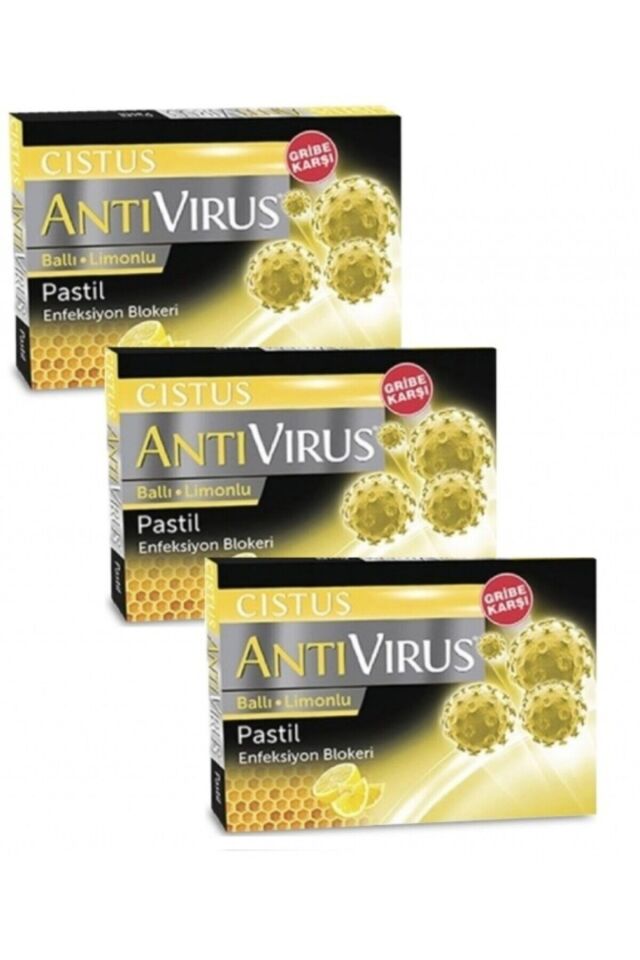 Antivirüs Ballı Limonlu Pastil 10'lu 3 Adet