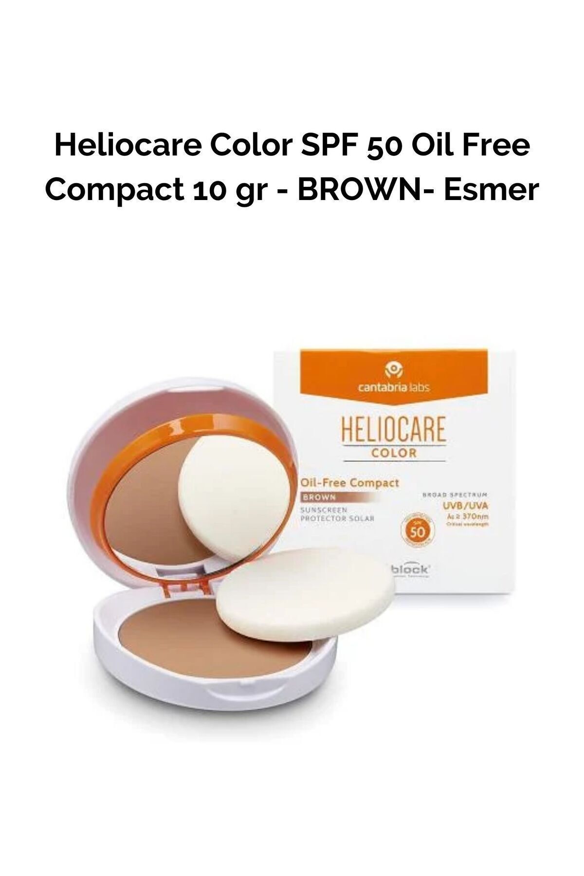 360º Spf 50 Oil Free Compact Yağsız Güneş Koruyucu Brown 10 gr