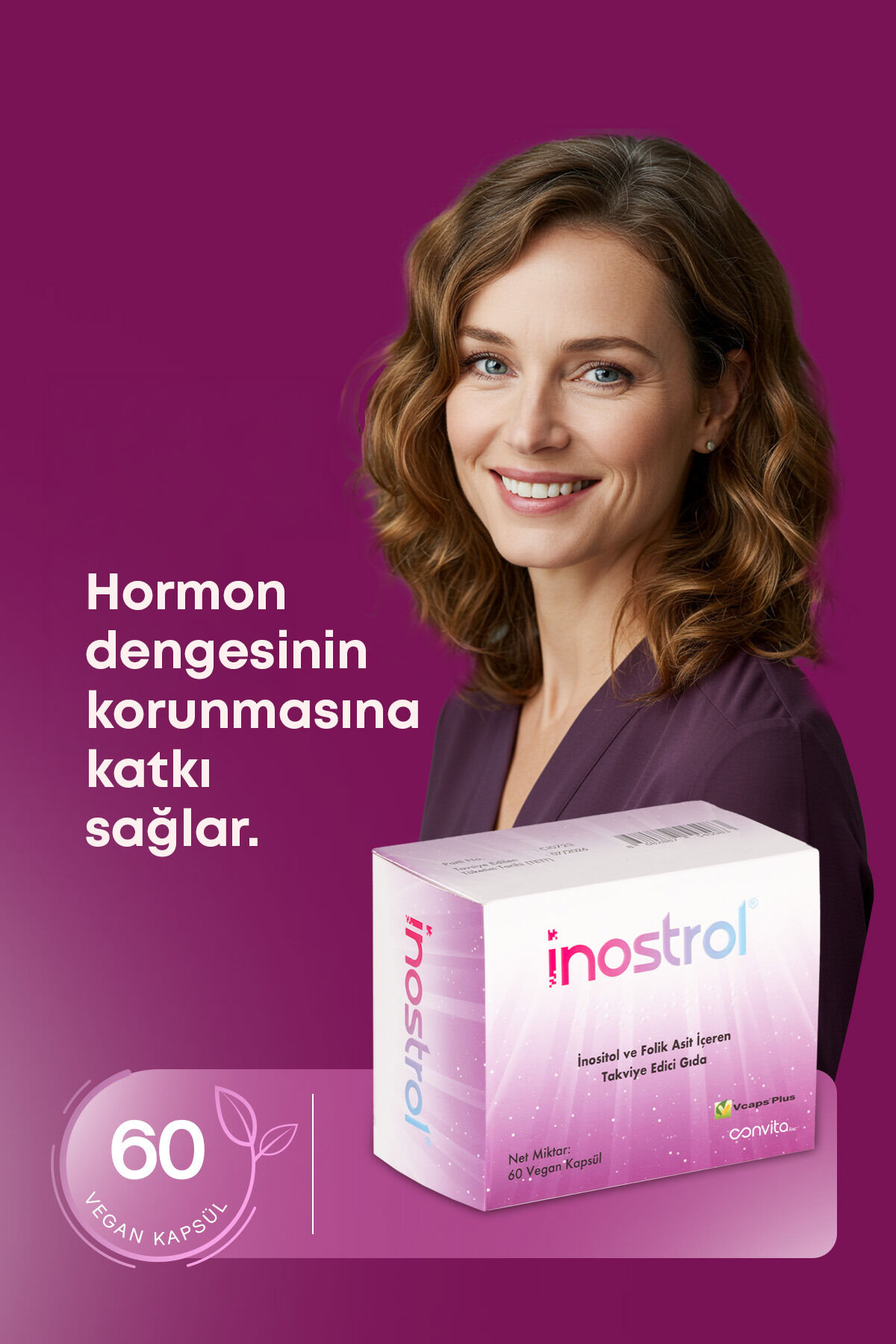 Miyo Inositol, Kiro Inositol(40:1) Folik Asit D Vitamini Içeren 60 Kapsül Pcos;insülin Direnci