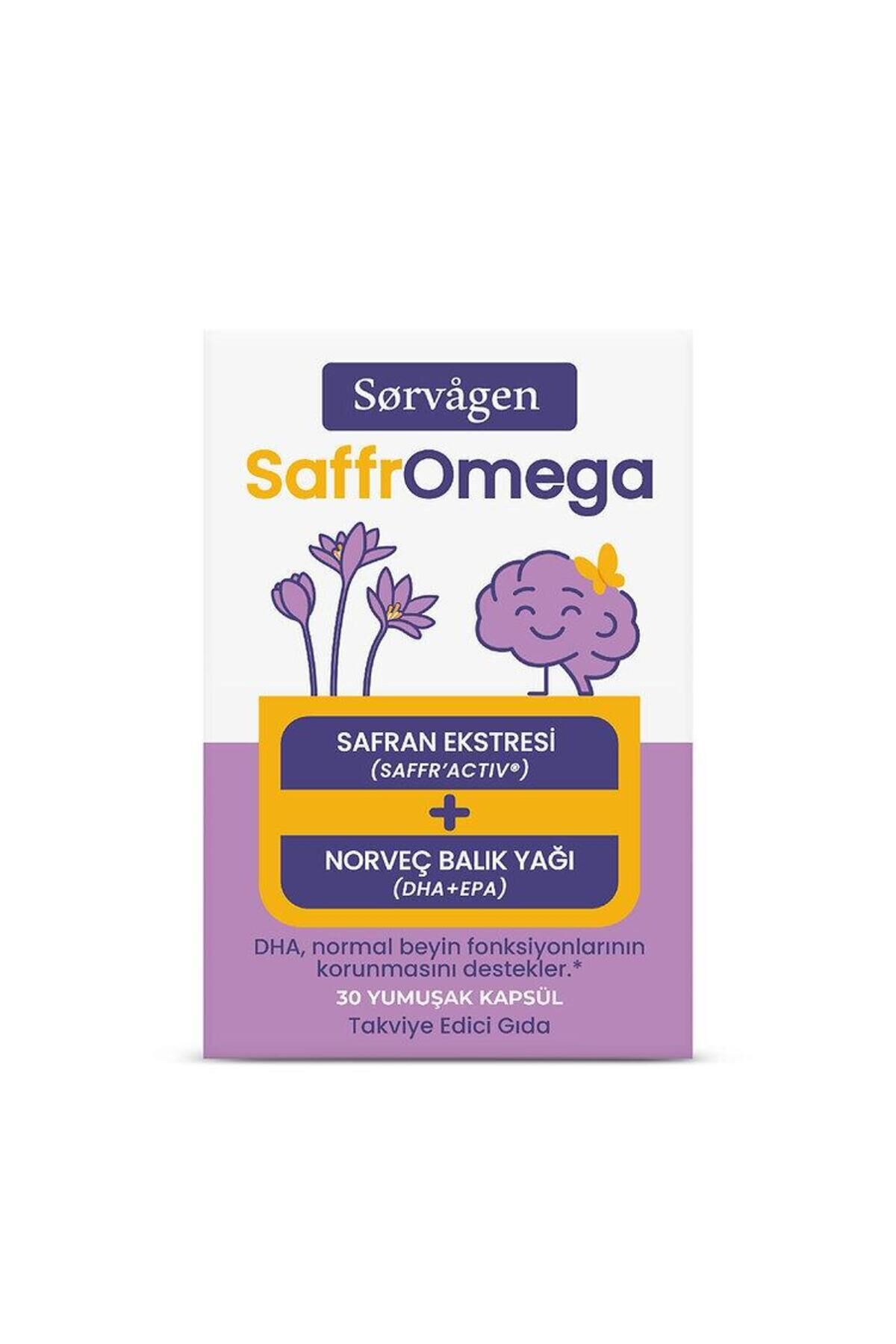SaffrOmega ( Safran ve Omega3) 30 Yumuşak Kapsül