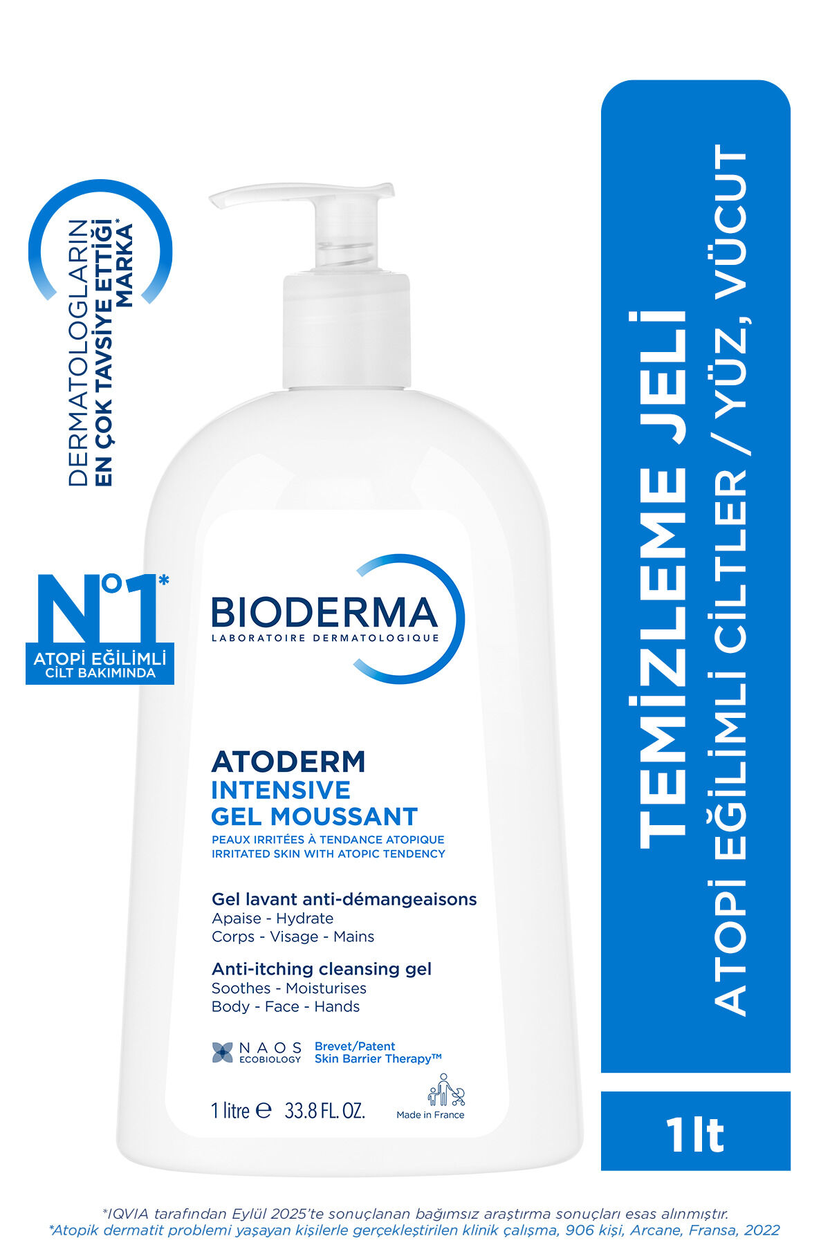 BIODERMA ATODERM İNTENSIVE FOAMING GEL 1 LT.