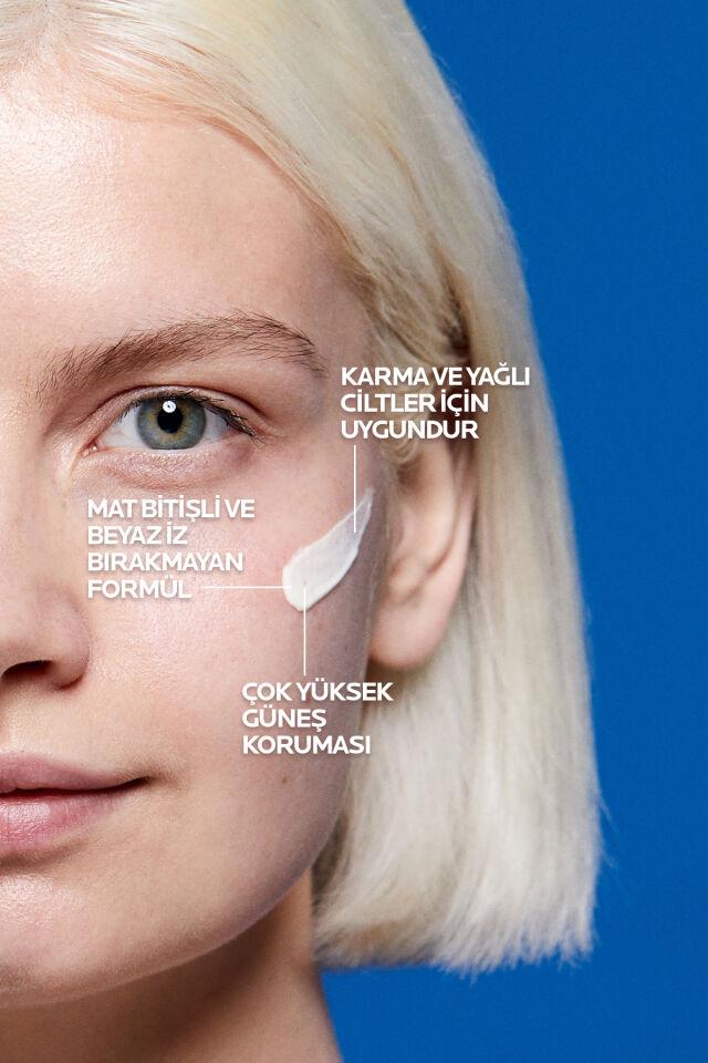 Anthelios Oil Control Gel Cream Yağlı/ Karma Cilt Tipleri için Güneş Koruyucu Yüz Kremi SPF50+ 50 ml
