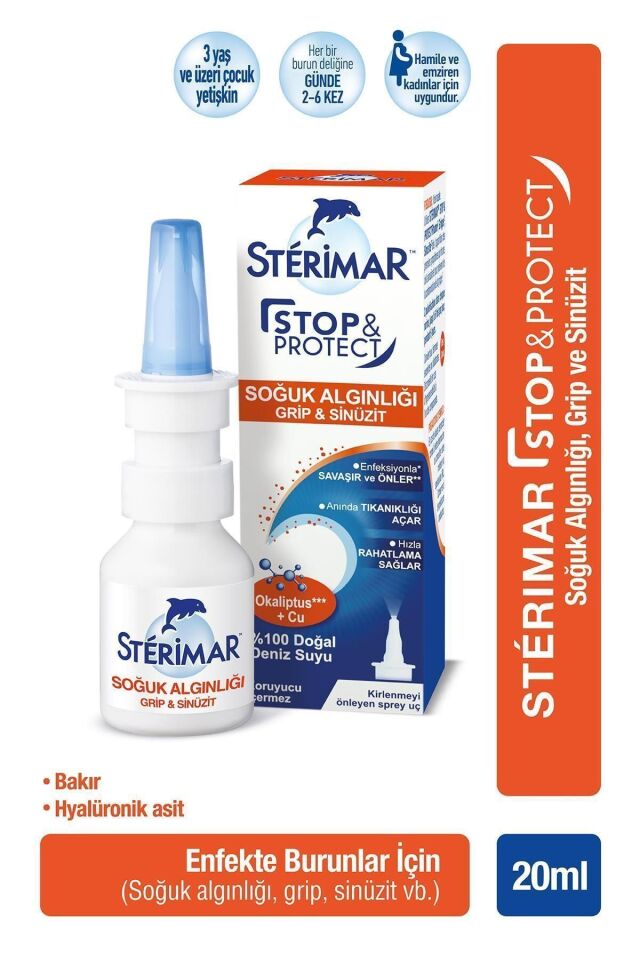 Stop&protect Alerji Burun Spreyi 20ml+ Stop&protect Burun Spreyi 20ml