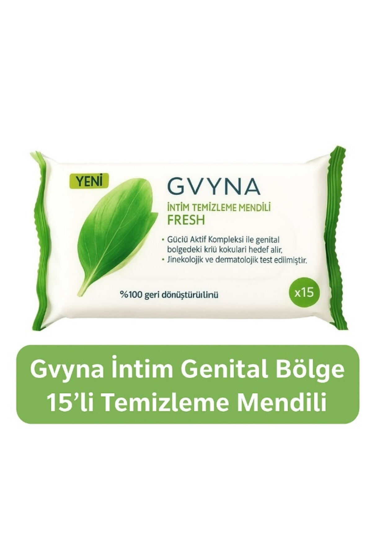İntim Genital Bölge 15' Li Temizleme Mendili