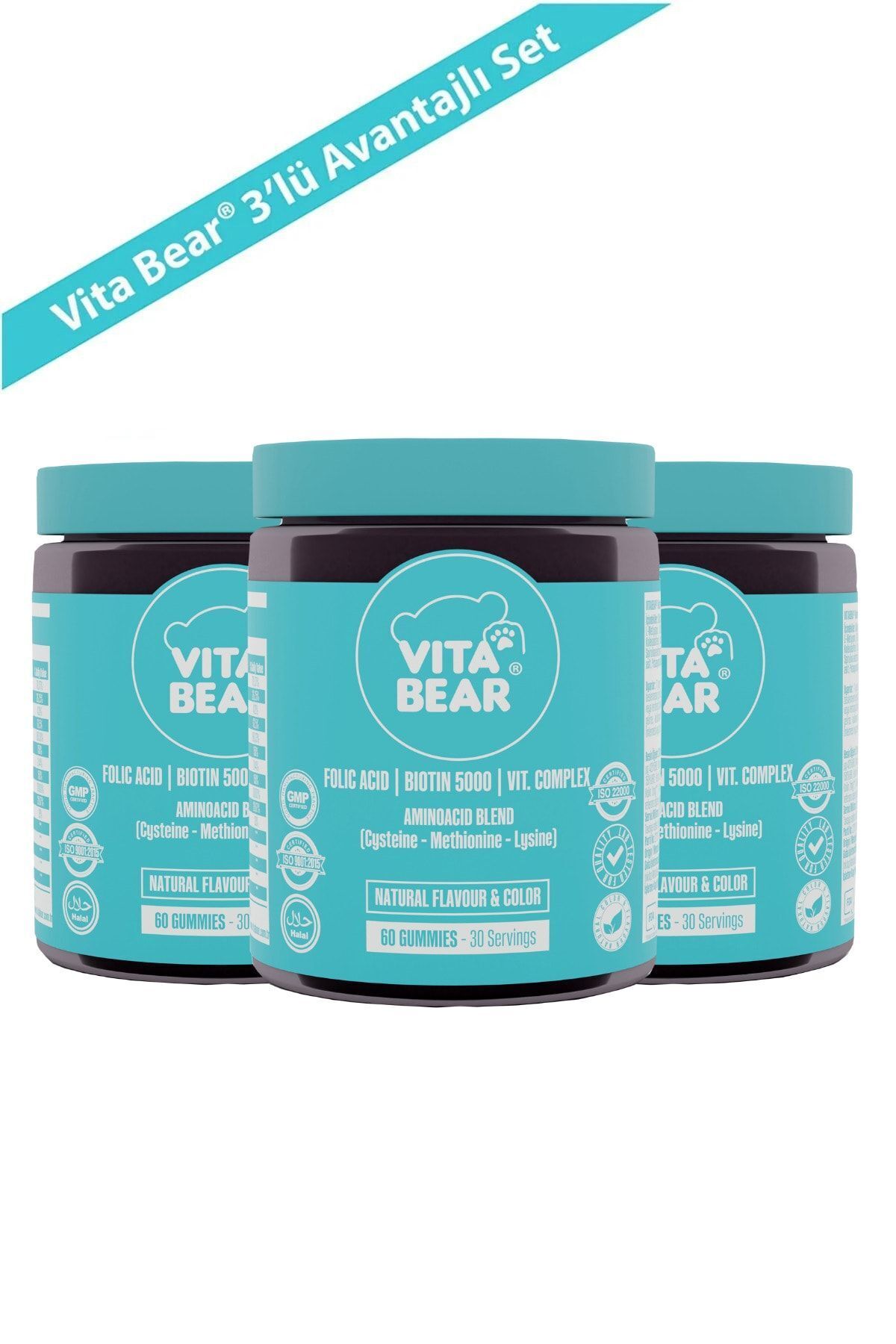 STRONG HAIR GUMMY VITAMIN 60 ADET X 3