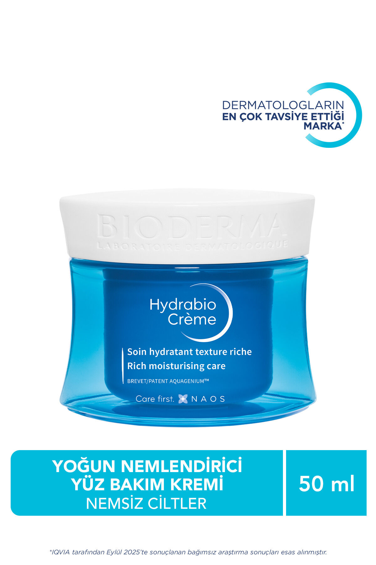 Hydrabio Cream Hyaluronik Asit İçeren Antioksidan Etkili Yoğun Nemlendirici Bakım Kremi 50 ML