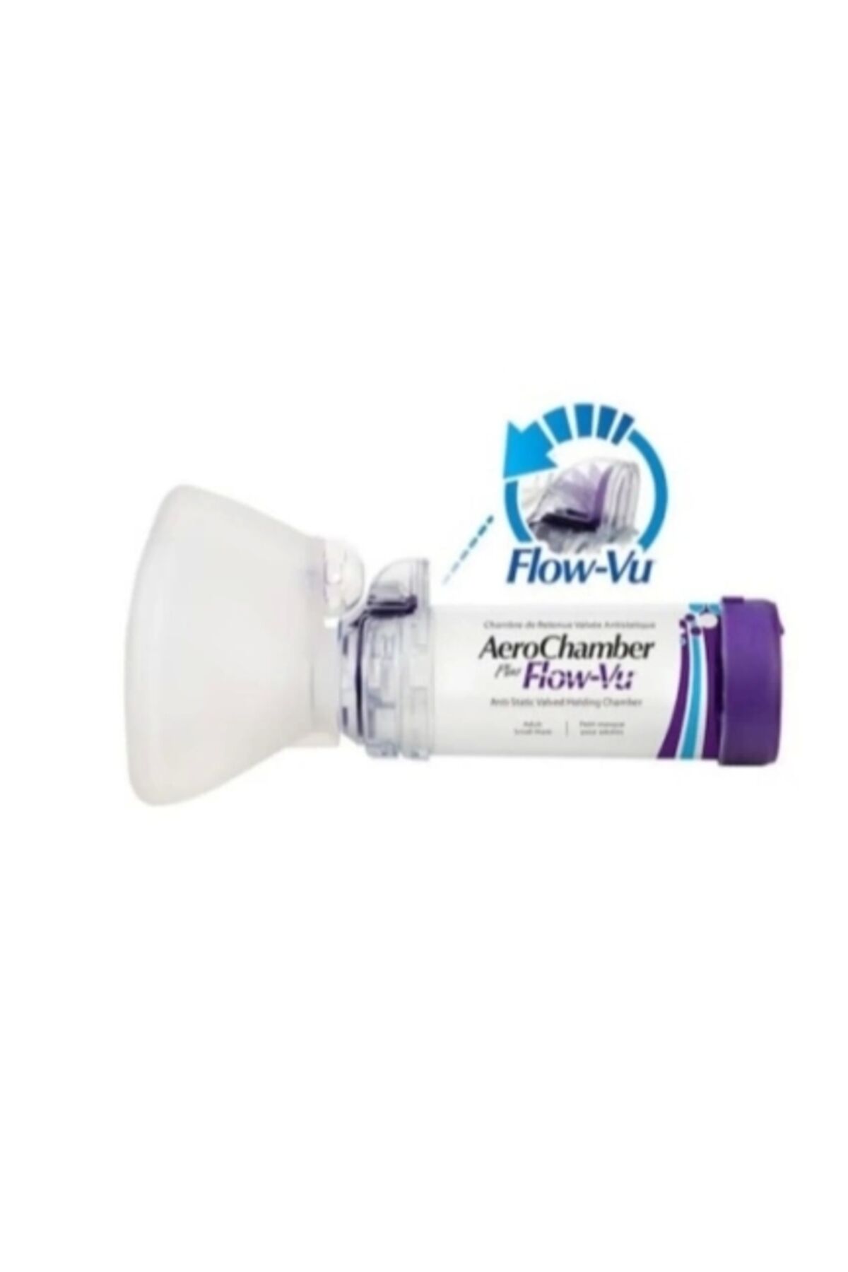Aerochamber Flow-vu + 5 Yaş Mor