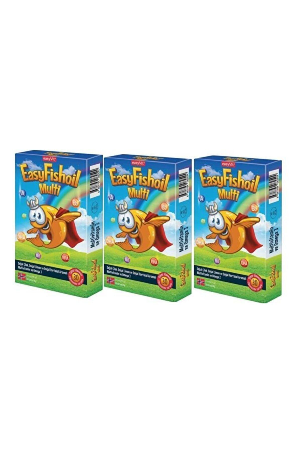 Easyvit Multi Omega 3 Çiğenebilir Tablet 30 Adet X 3