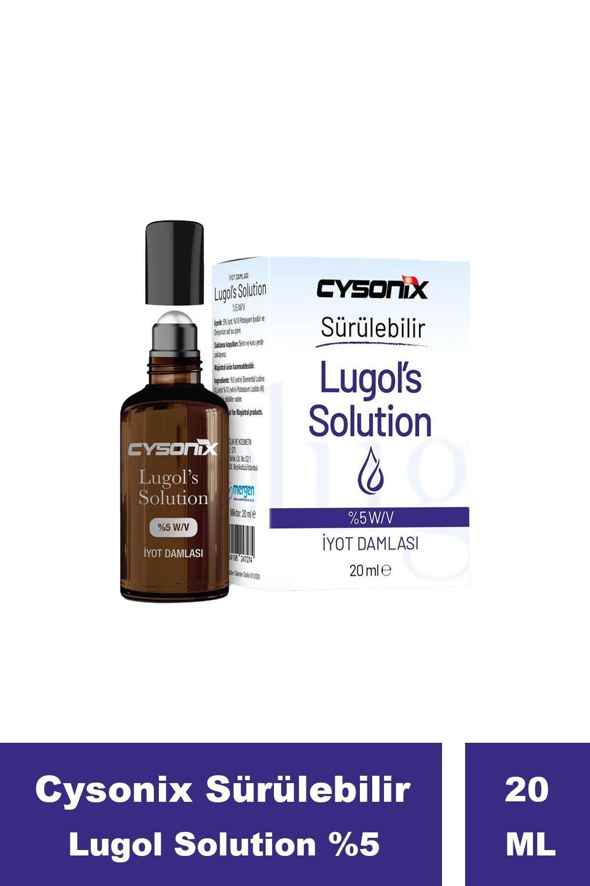 Sürülebilir Lugol Solution %5 20 ml