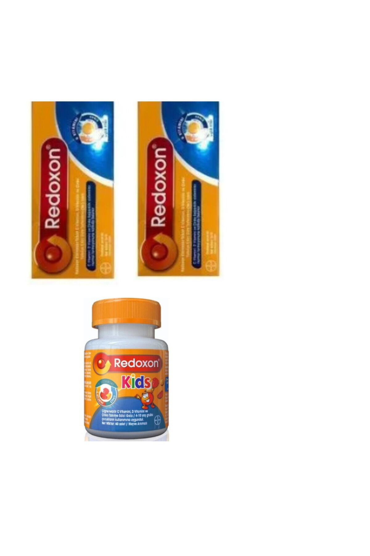 Üçlü Etki 30 Efervesan Tablet 2 Adet Kids 60 Çiğnenebilir Tablet 1 Adet