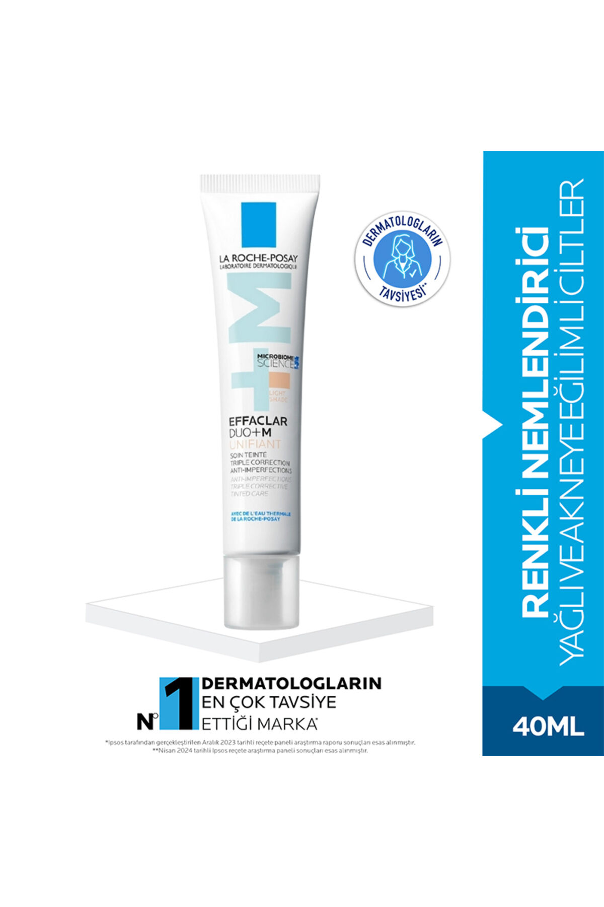 Effaclar Duo M Unifiant Renkli Nemlendirici Light Krem 40 ml - Yağlı/akneye Eğilimli Ciltler