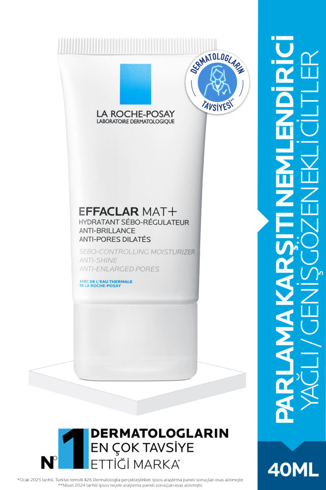 Effaclar Mat Yağlı ve Geniş Gözenekli Ciltler İçin Parlama Karşıtı Nemlendirici Yüz Kremi 40 ml