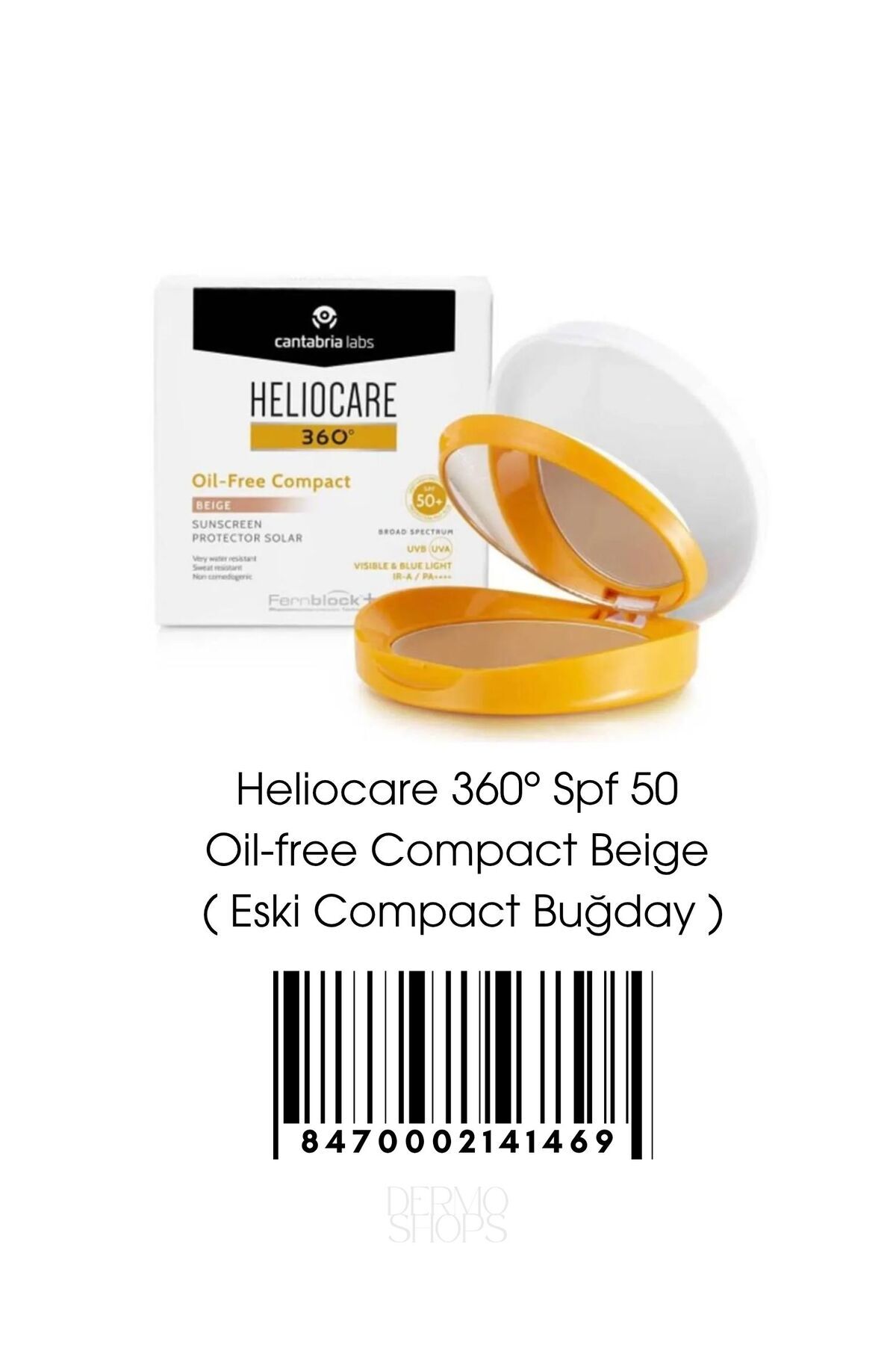 360º Spf 50 Oil-free Compact Color Beige | ( Eski Compact Buğday )