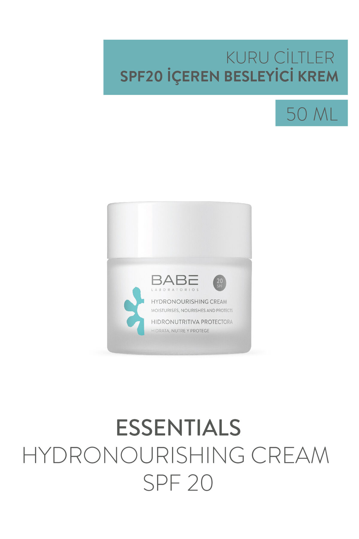 Essentials Hydronourishing Cream Spf 20 50ml - Hyaluronik Asitli Besleyici Nemlendirici Krem