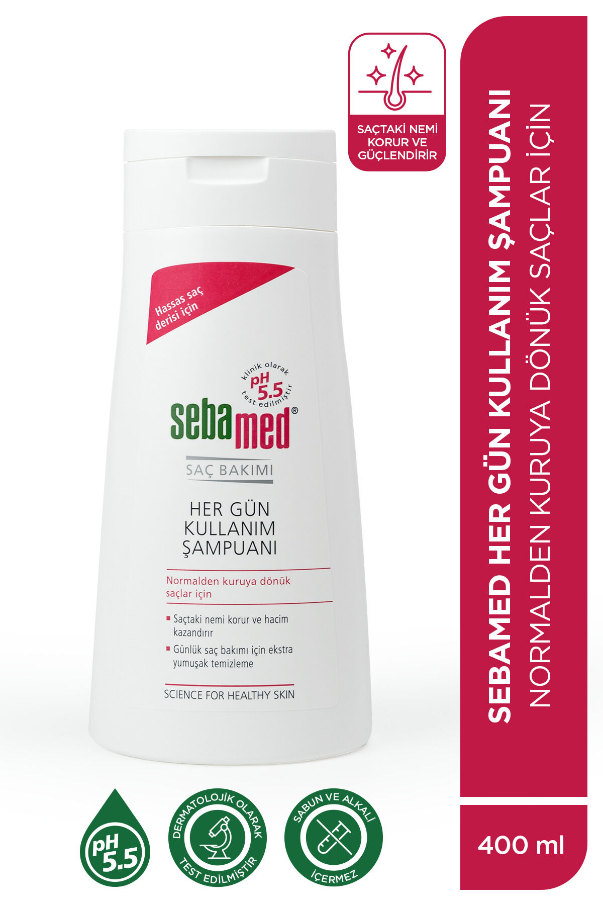 Her Gün Kullanım Besleyici Onarıcı Kuru ve Hassas Saç Tipine Özel Günlük Saç Bakım Şampuanı 400 ml