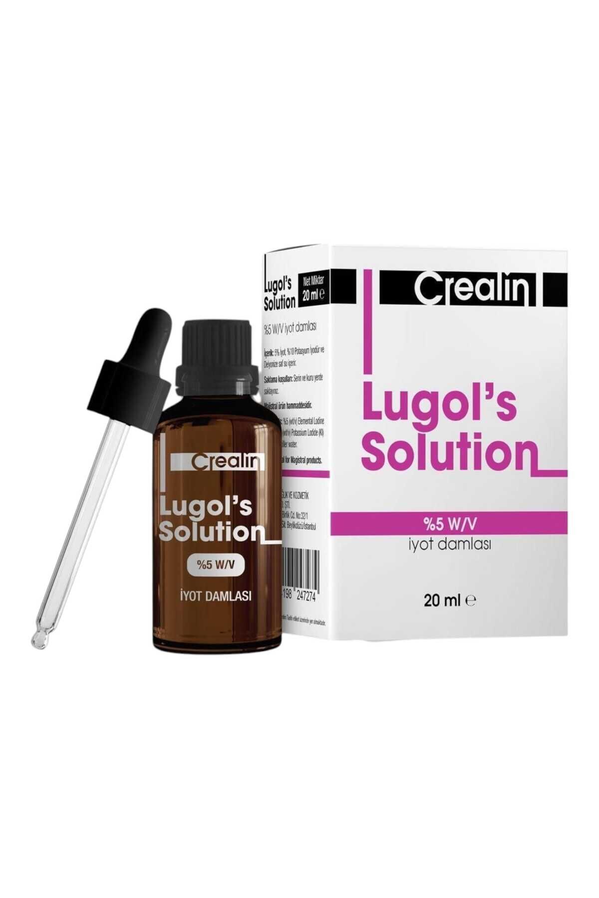 LUGOL S SOLUTION %5 W/V IYOT DAMLASI 20 ML CREALIN