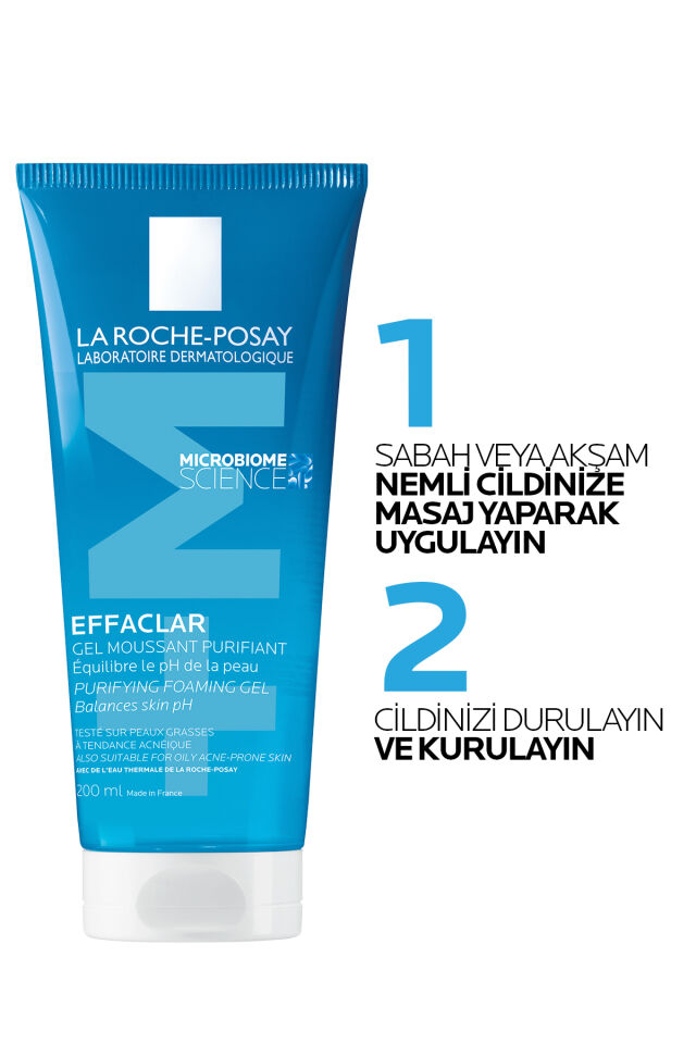 Effaclar Yağlı ve Akneye Eğilim Gösteren Ciltler İçin Yüz Temizleme Jeli 200 ml