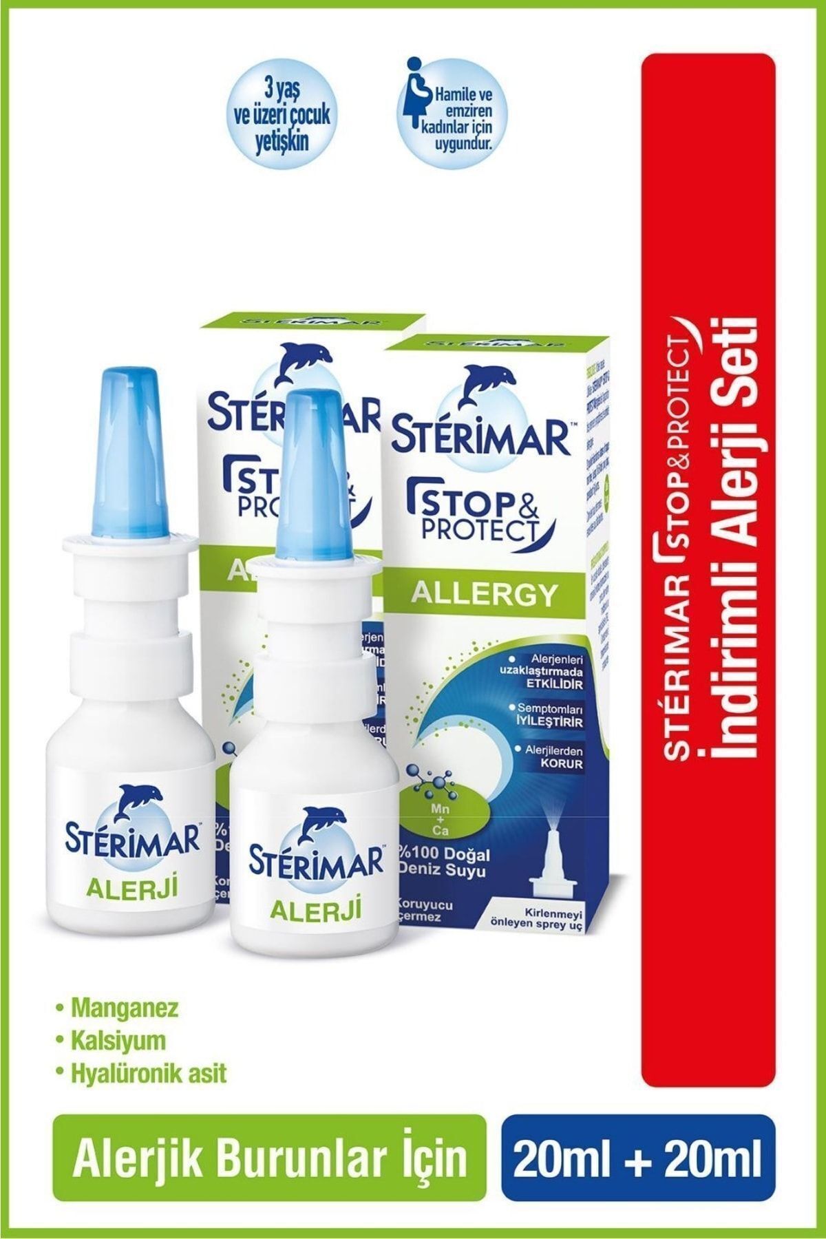Sterimar Stop&protect Alerji Burun Spreyi 20ml X 2