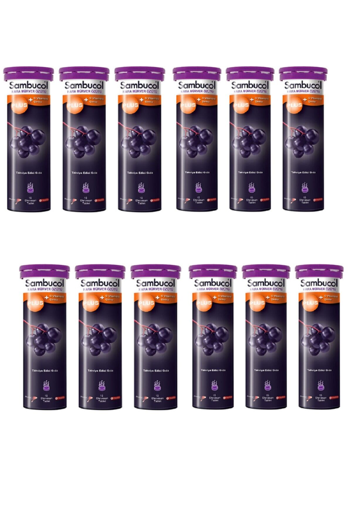 Sambucol Plus 15 Efervesan Tablet 12'li Paket