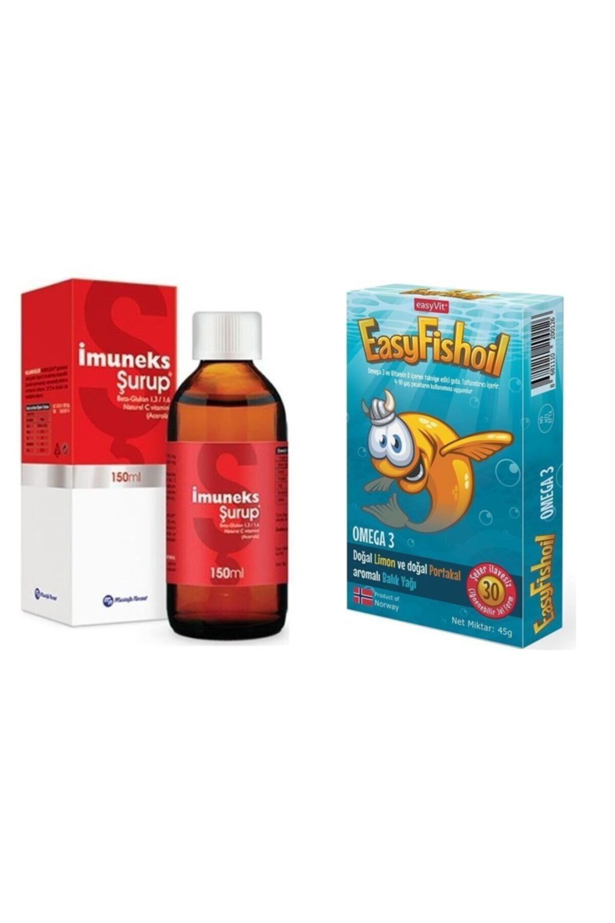 Şurup 150 Ml + Easyvi?t Easyfishoil Omega 3 Çiğnenebilir 30 Jel Tablet
