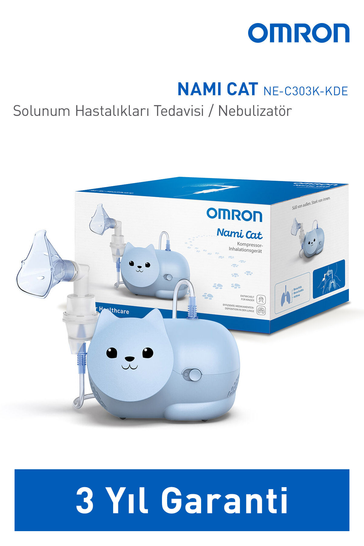 Nami Cat, Çocuklara Uygun Sevimli Nebulizatör NE-C303K-KDE
