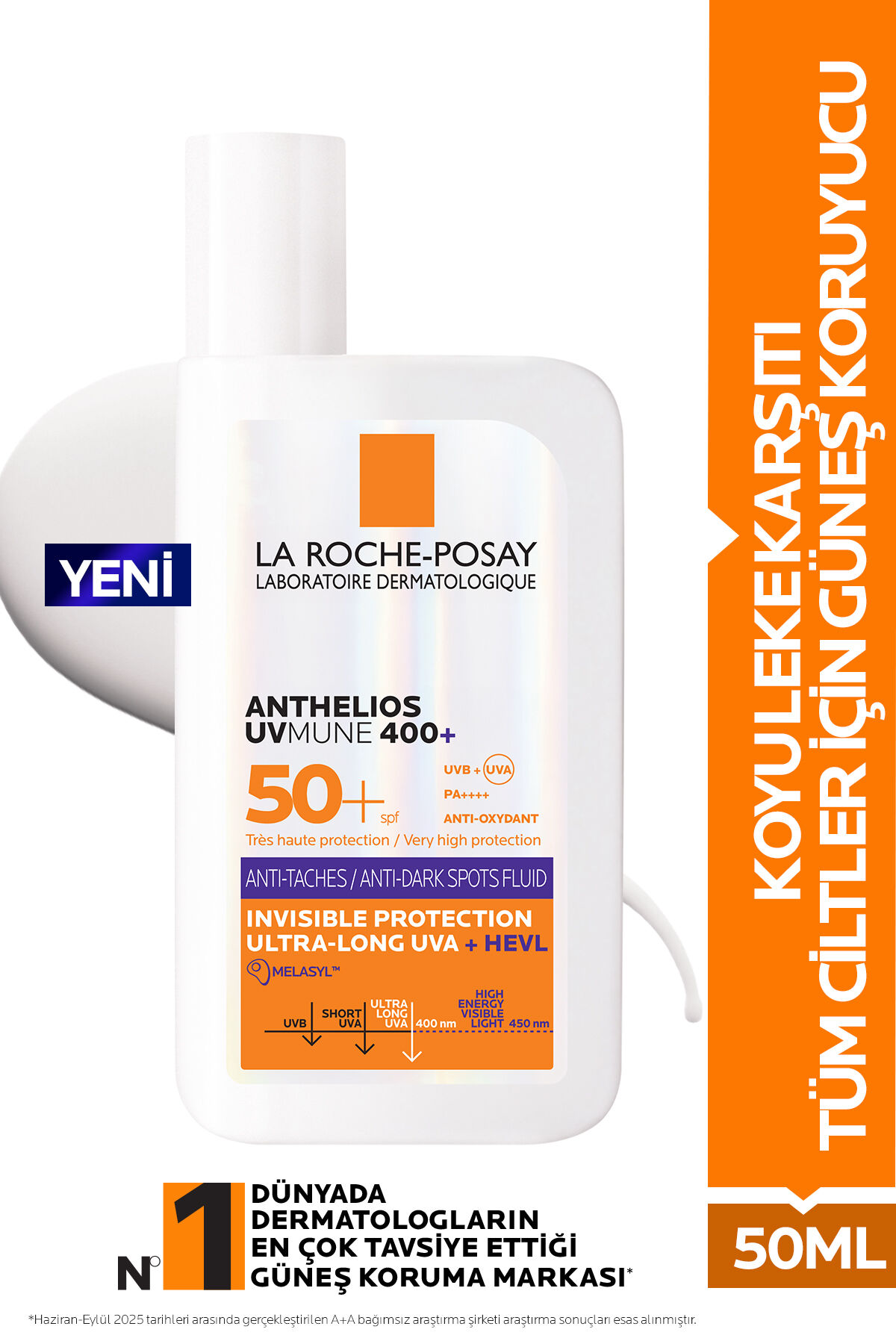 LRP ANTHELİOS UVMUNE ANTİ DARK SPOTS FLUİD  GÜNEŞ KREMİ SPF50  50 ML - 699,9 TL TANIŞMA FİYATI