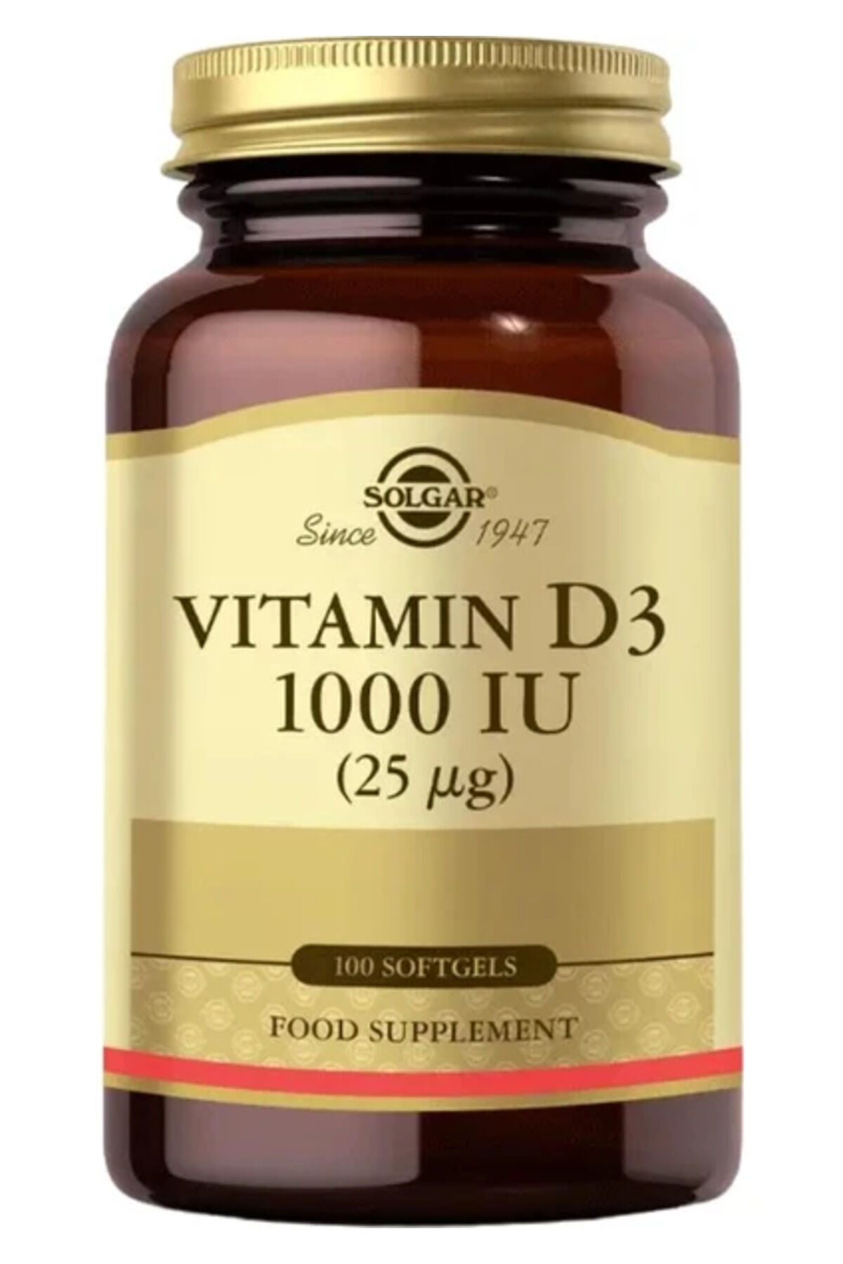 Vitamin D3 1000 Iu 25 Mcg 100 Yumuşak Kapsül