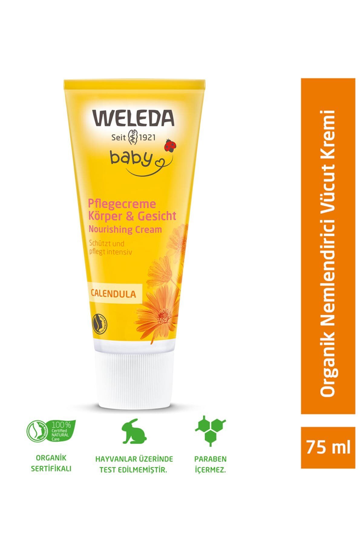 Calendula Organik Vücut Kremi 75 ml