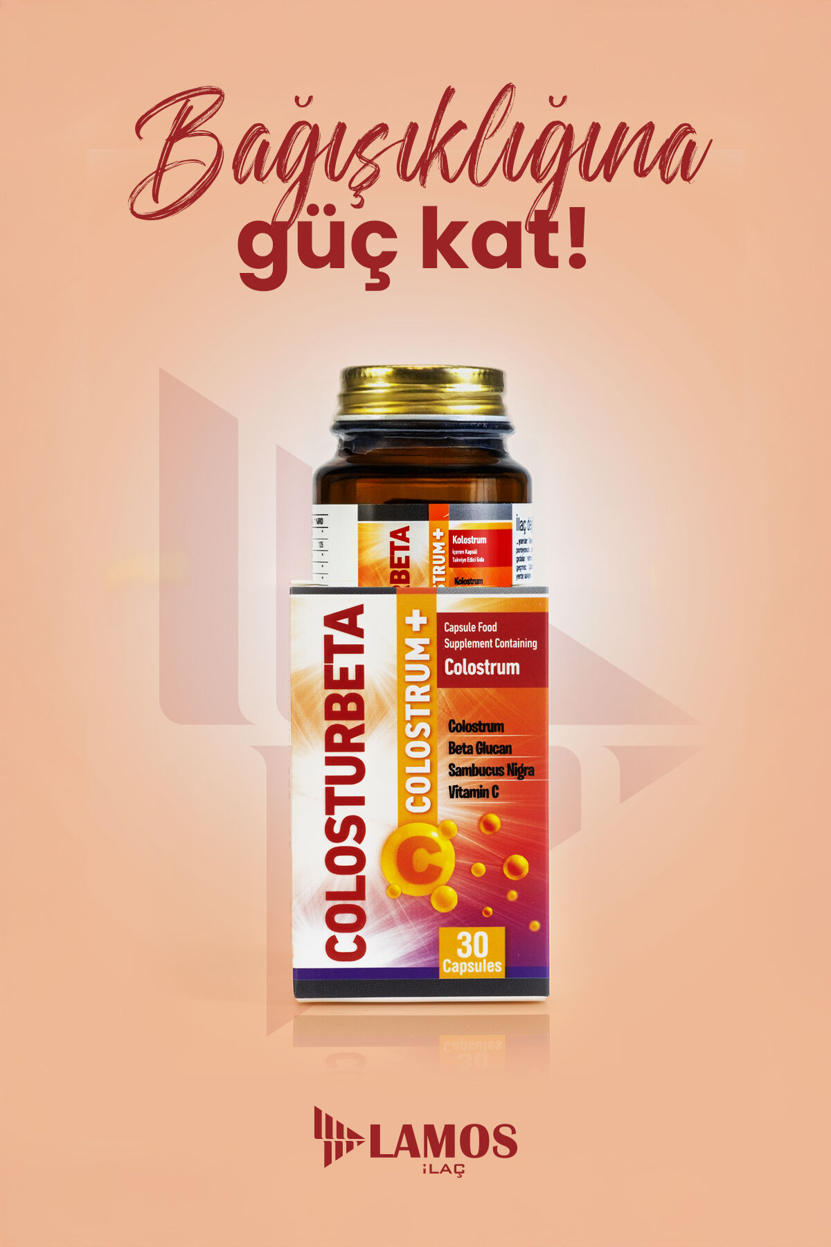 COLOSTURBETA KOLOSTRUM İÇEREN MULTİVİTAMİN 30 KAPSÜL