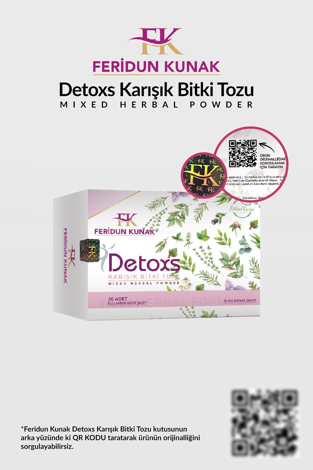 Karışık Bitki Amaranth Detoxs Çayı 30 Adet